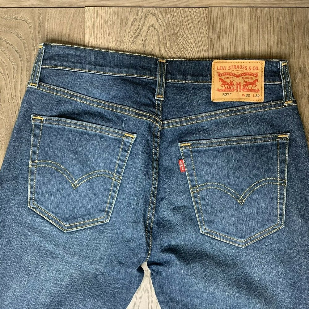 LEVI'S 527 100% COTTON RED TAB MENS JEANS Measured size 30x32(lighter) - Picture 3 of 8